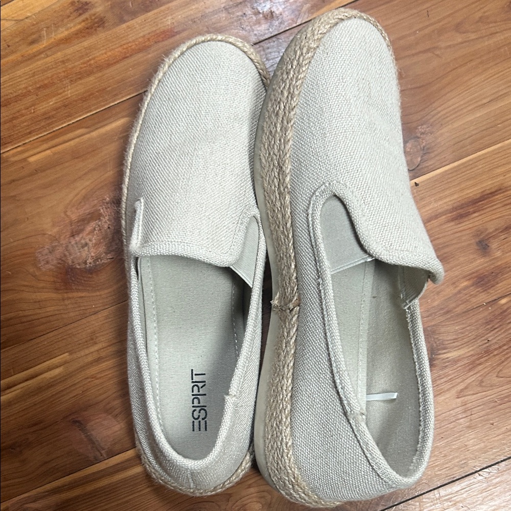Esprit Light Tan Slip-On Espadrilles